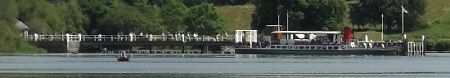 Ullswater lake and Pooley Bridge Pier