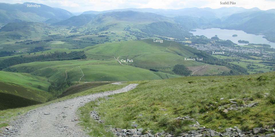 Skiddaw tourist trail image